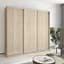 Шкаф-купе трехдверный MebelStar Стандарт AL 3ДСП 220x60x210 см Дуб сонома (MBS-2852) - миниатюра 1