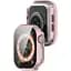 Чохол-накладка DK для Apple Watch 42mm (Series 10) Пластик Soft-Touch Glass Full Cover (pink rose) - мініатюра 2