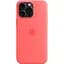 Чехол Silicone Case with MagSafe для Apple iPhone 15 Pro Max Guava AAA [93257] - миниатюра 3