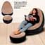 Крісло надувне Intex AirSofa велюрове з пуфиком для дому та саду - мініатюра 5