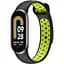 Ремінець Becover Vents Style для Xiaomi Mi Smart Band 8 Black-Green (709416) - мініатюра 1