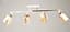 Valeso Ceiling Chandelier K2322/4 for 4 E27 bulbs White+Gold Metal/Glass - миниатюра 1