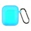 Силіконовий чохол для навушників Apple AirPods 2, Hang Case, блакитний, ультратонкий захисний кейс товщиною 2 мм, захист від подряпин, пилу та ударів, компактний, з карабіном для кріплення, ArmorStandart (ARM59687) - мініатюра 1