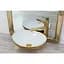 Умивальник Rea Sofia 34,5x40,9 gold/white (REA-U0456) - мініатюра 5