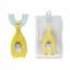 Дитяча зубна щітка-капа в футлярі Mega Zayka MGZ-0730(Yellow) жовтий - мініатюра 1