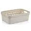 Кошик Idea Home Pyramid без кришки 2.8 л 24x17.5x8 см бежевий (00610 Bej) - мініатюра 1