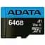Карта пам'яті ADATA 64GB microSD class 10 UHS-I A1 Premier (AUSDX64GUICL10A1-RA1) - мініатюра 2