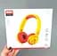 Проводные наушники накладные с микрофоном XO EP47 3.5 mm 1.2 m Red-Yellow EM - миниатюра 1