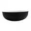 Умивальник накладна чаша Adamant Sunline New Black-White glossy d395x130мм 39,5 см - мініатюра 2