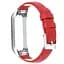 Кожаный ремешок Primo для фитнеса браслета Samsung Galaxy Fit E ( SM-R375 ) Red Silver - миниатюра 3