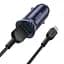 Автомобильное зарядное устройство Hoco Z39 Farsighted dual port QC3.0 Car charger set (Micro) Синий - миниатюра 1