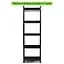 Етажерка Wall Sticker SW-00002109 мобільна п'ятиярусна універсальна пластикова 41х25х127 см чорна - мініатюра 2