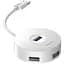 Usb розгалужувач - перехідник Baseus Round Box Hub Adapter (Type-C to Usb3.0x1 + Usb2.0x3) білий - мініатюра 1