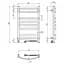 Електрична рушникосушка Navin Avalon 480x800 Sensor права, біла 10-043153-5010, Білий, Праве, Електронний - мініатюра 9