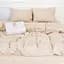 Комплект постільної білизни MirSon Natural Linen Amalia льон полуторний помаранчево-рожевий (2200008248703) - мініатюра 4