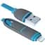 Дата кабель USB10-03BP USB - Micro USB/Lightning, blue, 1m Defender (87487) - мініатюра 1