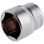 Головка торцевая шестигранная Intertool 27мм x 1/2" матовая - миниатюра 1