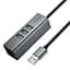 Перехідник HUB Hoco HB1D USB to USB2.0*3+RJ45 Metal gray - мініатюра 6
