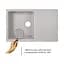 Кухонна мийка Lidz 790x495/230 GRA-09 (LIDZGRA09790495230), Сірий - мініатюра 3
