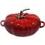 Каструля чавунна Premium Cookware HP Томат 2.5 л емальована Червона з кришкою для тушкування та запікання - мініатюра 1