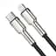 Кабель Baseus Cafule Series Metal Data Cable Type-C to Lightning PD 20W 2 м Черный - миниатюра 2