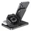 Бездротовий зарядний пристрій Hoco Wisdom 3-in-1 Wireless Fast Charger CW33 Black [62740] - мініатюра 4