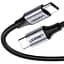 Кабель Ugreen US261 USB 2.0 C M/M Round Cable Nickel Plating Aluminum Shell 2 м сірий чорний (50152) - мініатюра 1