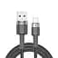 Кабель Brevia USB to Lightning 2,4А 2 м, черный ZIP (53200BULZ1) - миниатюра 1