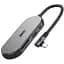 Концентратор ArmorStandart Angle USB-C to HDMI 4K RJ45 PD 2USB SD microSD Grey (ARM86022) - мініатюра 1