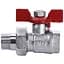 Кран кульовий прямий з американкою Arco 1/2″ Turia 0117208 - мініатюра 1