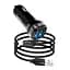 Адаптер автомобильный HOCO Lightning Cable Superior dual port car charger set Z40 черный - миниатюра 1