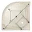 Душовий бокс Lidz Tani SB90x90.SAT.LOW.FR Frost, Хром матовый, матовий, хром матовий - мініатюра 6