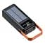 Універсальна зарядна батарея ACL PW-19 50000mAh + сонячна панель + ліхтарик (Чорний) - мініатюра 2