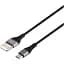 Кабель XO NB188 USB A - Micro B 1 м чорний - мініатюра 2
