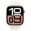 Смарт-годинник Apple Watch Series 10 GPS, 42mm, Rose Gold, Light Blush Sport Band, M/L (Grade C) Seller Refurbished - мініатюра 2
