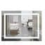 Дзеркало Mixxus WARM MR02-100x80 з LED Touch, Anti-fog, димером, регулюванням яскравості, годинником (MI6935) - мініатюра 1
