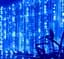Світлодіодна гірлянда Штора 3х3м 400 LED Синій - мініатюра 1