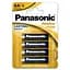 Щелочные батарейки пальчиковые Panasonic Alkaline Power AA Bli, 1,5 V, 4 шт. (LR6REB/4BPR) - миниатюра 1