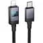 Кабель Hoco X118 Generous PD27W charging data cable with display iP Чорний - мініатюра 1