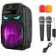 Портативна колонка BIG ALIEN-XR12 75W, USM/MP3/FM/Bluetooth + 2 мікрофони караоке - мініатюра 1