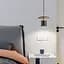 Підвіс Terrazzo Cylinder із сірим бетонним плафоном 20 см в стилі Ар-деко Line.F MJ 162-200 BK - мініатюра 3