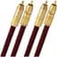 Аудиокабель Hi-Fi 2RCA-2RCA Oehlbach NF 214 Master 50 0,5m Burgundy - миниатюра 1