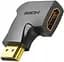 Переходник Vention HDMI 270 Degree Male to Female Vertical Black (AIQB0-2) 2 штуки - миниатюра 1