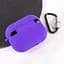 Силиконовый футляр с микрофиброй для наушников Airpods Pro 3 Фиолетовый / Ultra Violet - миниатюра 3