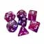 Набір кубиків Double Color Glitter 7 Dice Set - Pink-Purple , 7 шт. (g7dglitdc03) - мініатюра 1