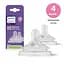 Соска силиконовая Philips AVENT Natural Быстрый поток от 3 мес. 2 шт. (SCY964/02) - миниатюра 1