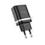 Зарядное устройство Hoco C12Q USB QC 18W черный - миниатюра 1