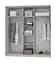 Шкаф-купе трехдверный MebelStar Стандарт BG 2ДСП/Зеркало 190x60x210 см Антрацит (MBS-8347) - миниатюра 2