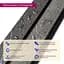 Рейка декоративная Sticker Wall PS 2900х118х12мм Серый мрамор SW-00001751 - миниатюра 4