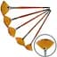 Кисть синтетика веерная Carrot 1097FN №10 короткая ручка Kolos - миниатюра 1